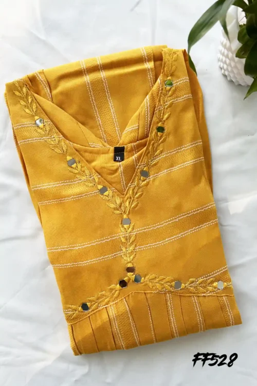 FF528 Alia cut rayon kurti