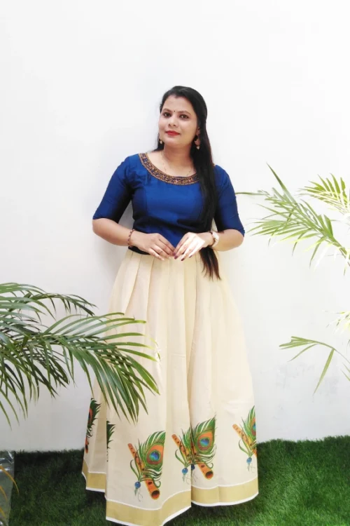 Premium Skirt & Top Onam Traditional wear FFS521