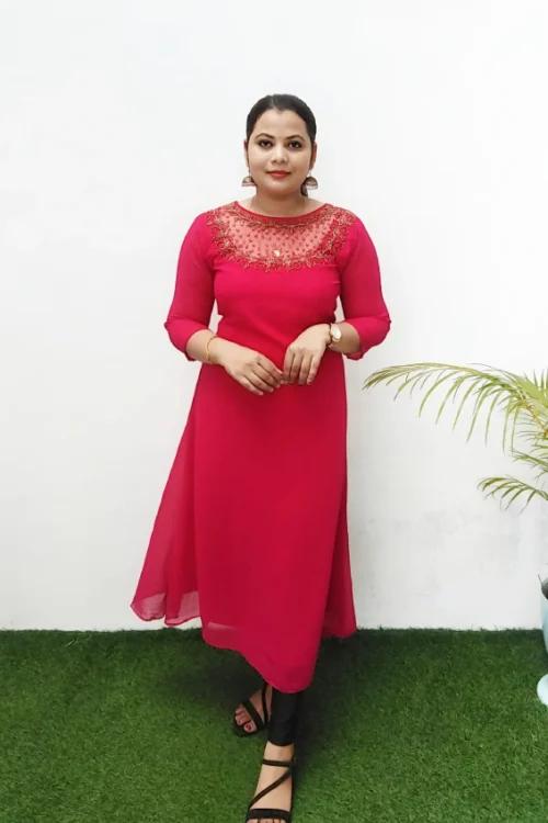 Jewell Neck Aline Partywear