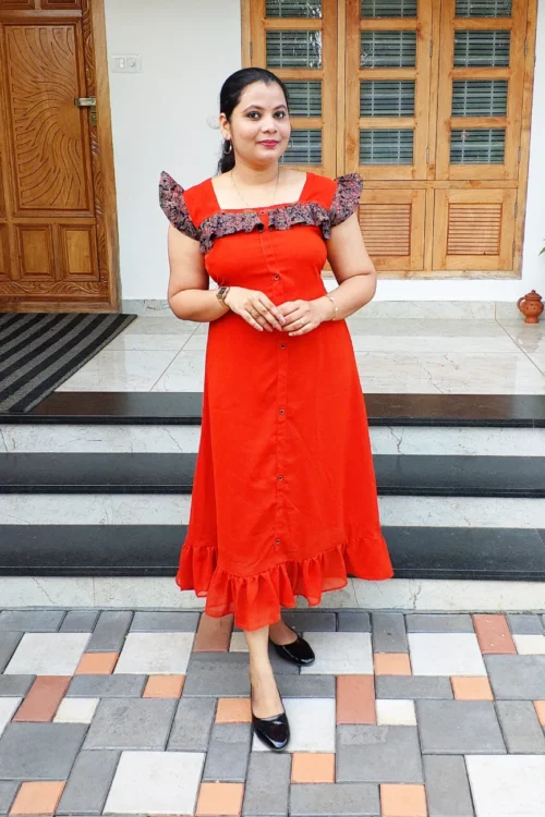 Frock Kurti – FFS1464 – Orange [PRE-BOOK]