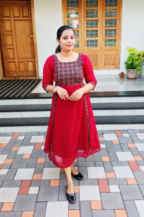 Overcoat Kurti – FFS1467- Maroon [PRE-BOOK]