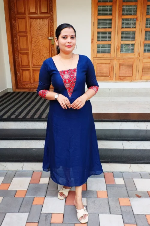 Modern Casual Kurti – FF1485 – Blue [PRE-BOOK]