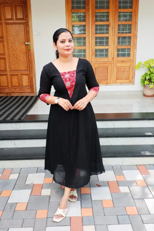 Modern Casual Kurti – FFS1486 – Red [PRE-BOOK]