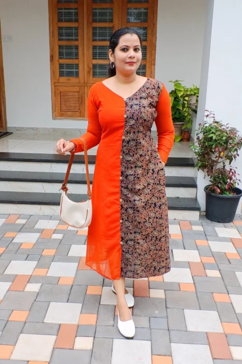 Ardha Kurti – FFS1501 – Orange [PRE-BOOK]