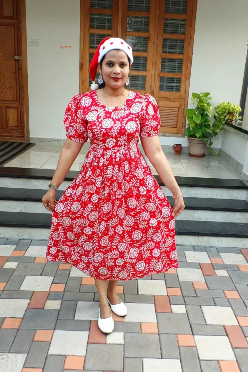 Xmas Special Kurti – Red – FFS1509