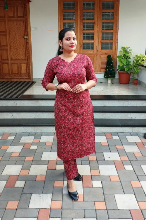 399 Co-ord Set – Maroon – FFS1513