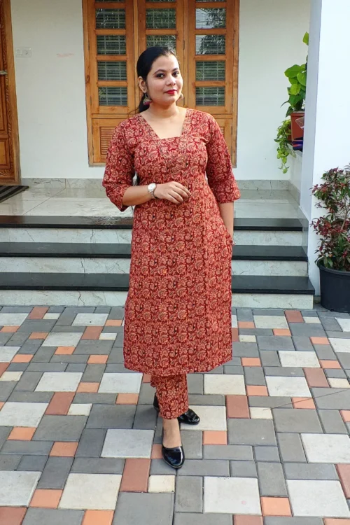 Cotton Kalamkari Co-ord Set – FFS1524