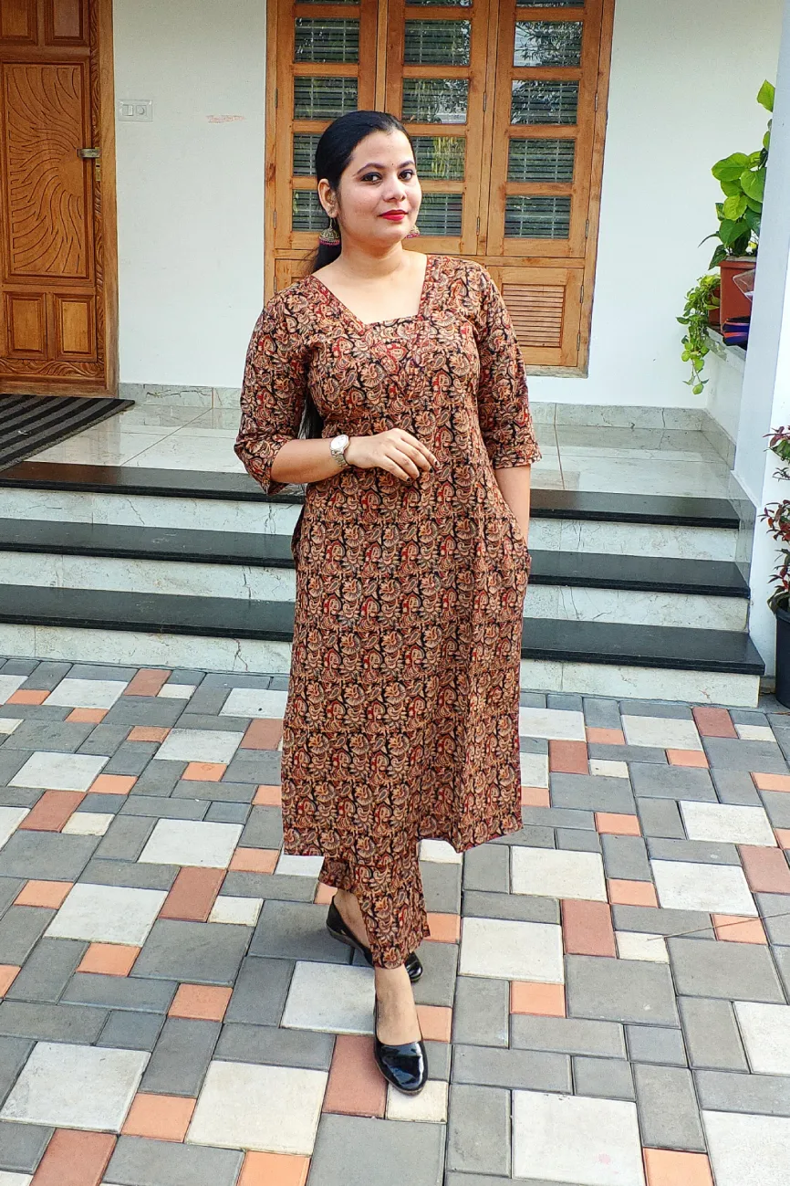 Cotton Kalamkari Co-ord Set - FFS1525