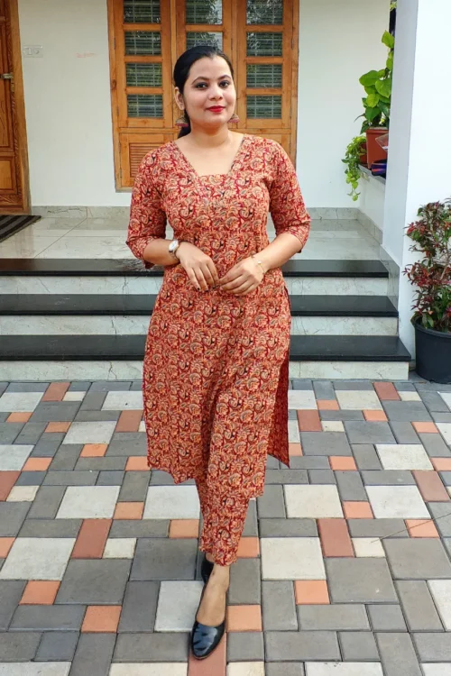 Cotton Kalamkari Co-ord Set – FFS1526